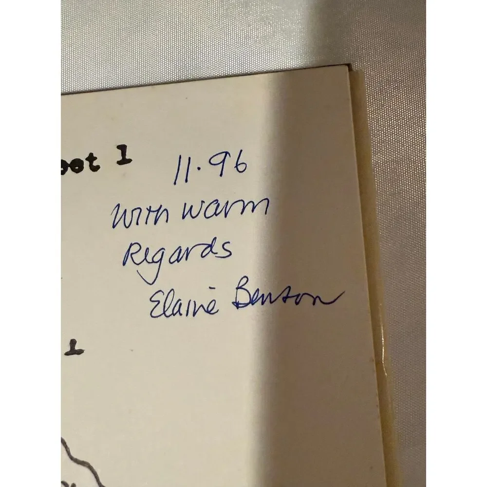 SIGNED Unmentionables A Brief History of Underwear Elaine Benson 1996 Hardcover